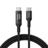 EliteLink USB-C to USB-C Braided LED Display Cable 100W 1.2m
