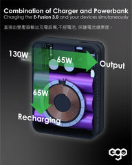 EGO E-Fusion 3.0 15000mAh Changer + Power Bank + Magsafe