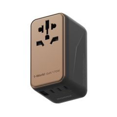1-World 4-Port GaN Travel Charger 170W + USB-C Cable