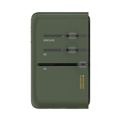 1-World+ Flow 4-Port Travel Charger With Built-In USB-C Cable 35W Gundam