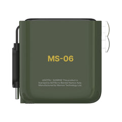 1-World+ Flow 4-Port Travel Charger With Built-In USB-C Cable 35W Gundam