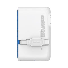 1-World+ Flow 4-Port Travel Charger With Built-In USB-C Cable 35W Gundam