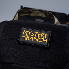 Mystery Ranch 二重詰めパッチ - 黒とオレンジ