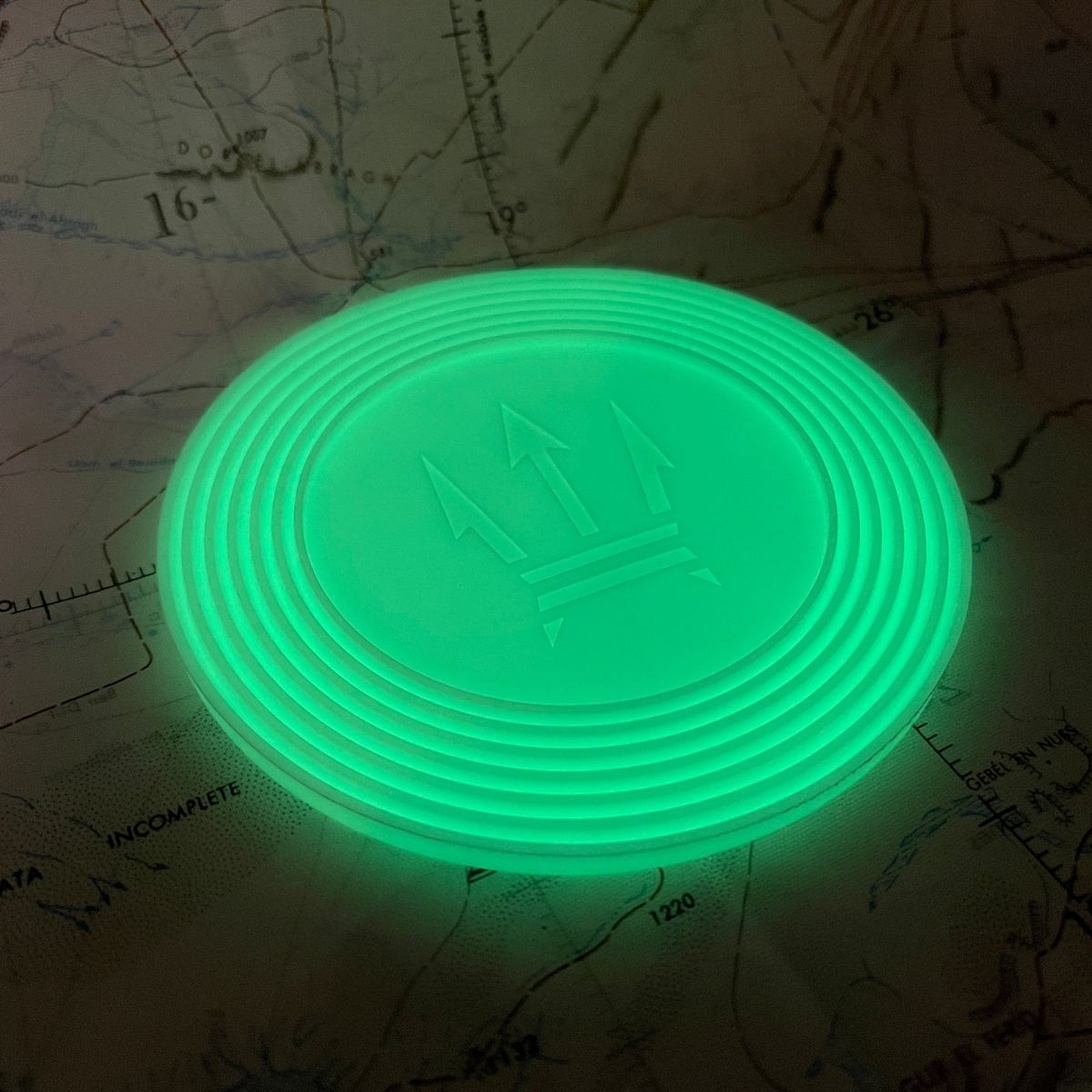 CountyComm - U - Cut Glow DIY Car Coaster Insert by Maratac® ( 2 Pack )