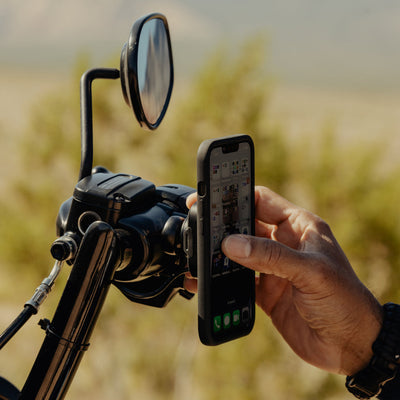 Peak Design Motorcycle Clutch Mount – Locking Phone Holder For Handlebar With SlimLink (Non-Charging)
