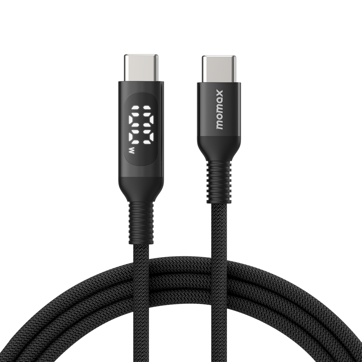 EliteLink USB-C to USB-C Braided LED Display Cable 100W 1.2m