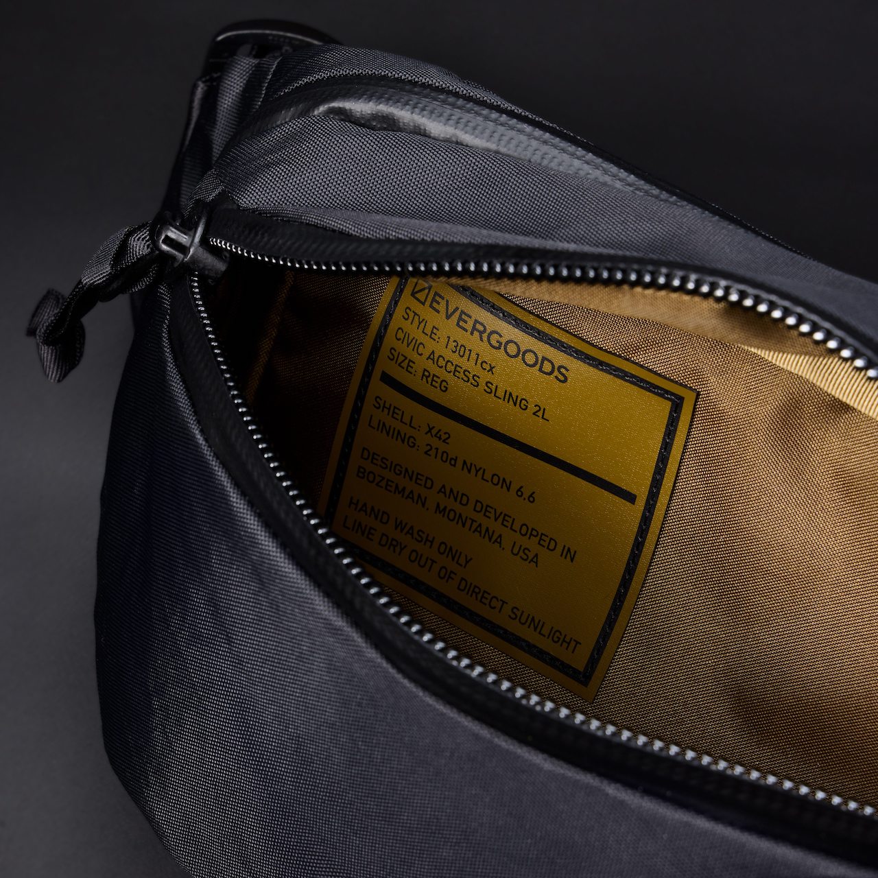 Civic Access Sling 2L - CAS2 - X-Pac Black + Coyote Brown