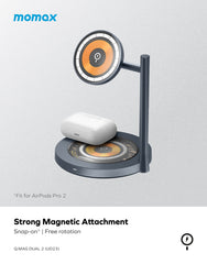 Q.Mag Dual 2 デュアル磁気ワイヤレス充電スタンド