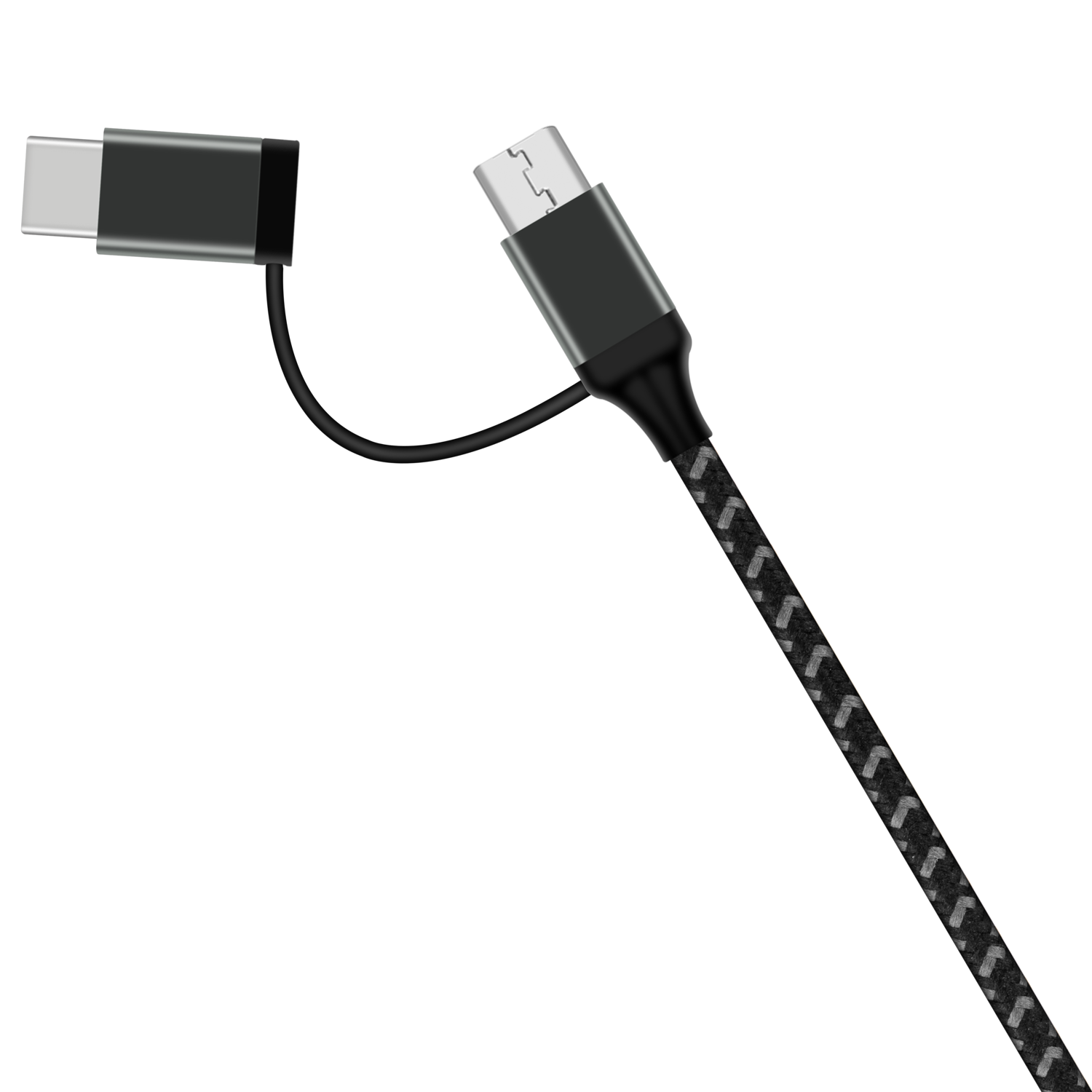 Zero 2-in-1 USB-C & Micro USB Cable Android (1M) DTC11