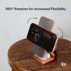 1-Charge Q.Port² Qi2.2 3-in-1 Magnetic Wireless Charging Station