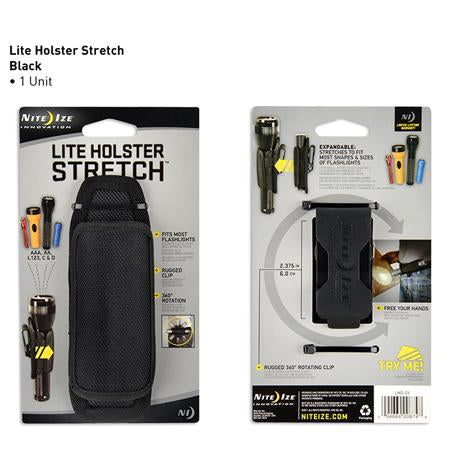 Lite Holster Stretch™ Flashlight Holster - Black