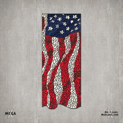 American Flag v.Mega Patch MR.X Label Patch Suburban.