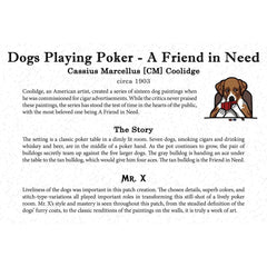 ポーカーをする犬 MR.X Label パッチ Suburban.